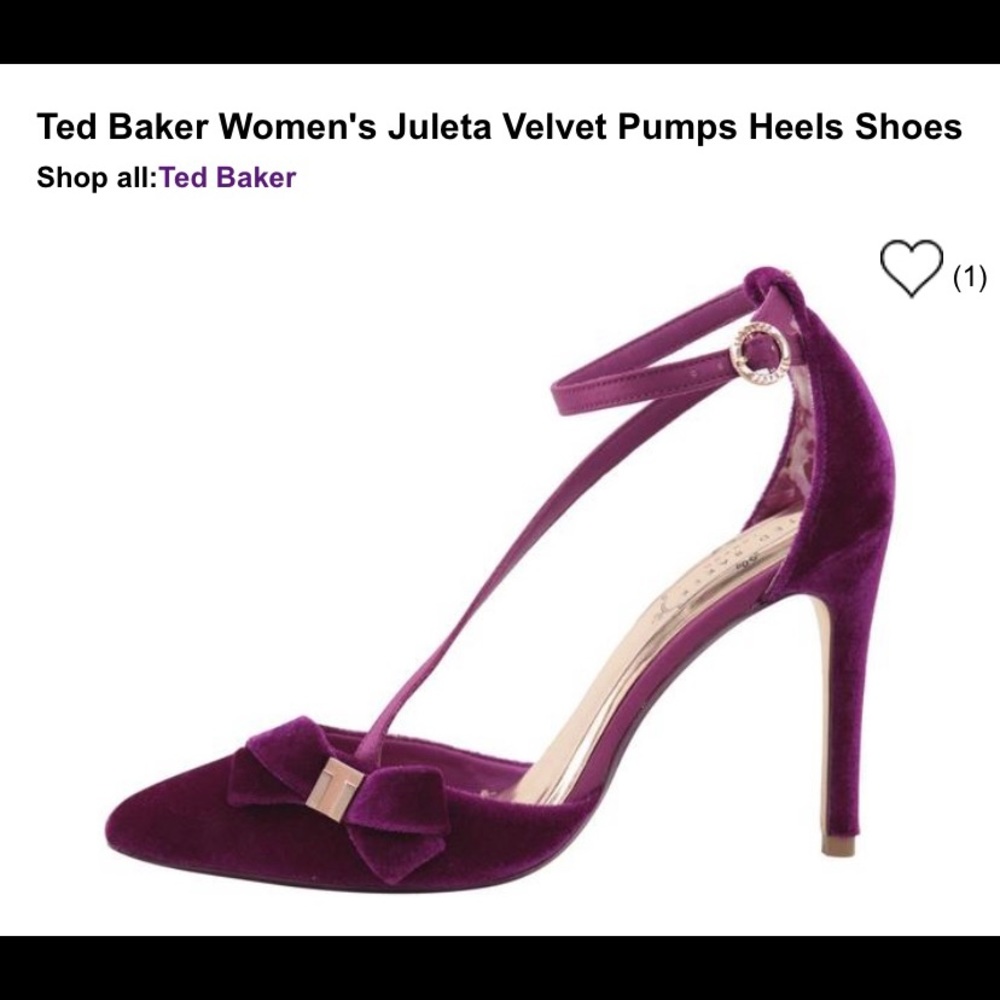 Ted baker velvet pumps !!
